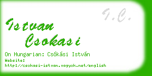 istvan csokasi business card